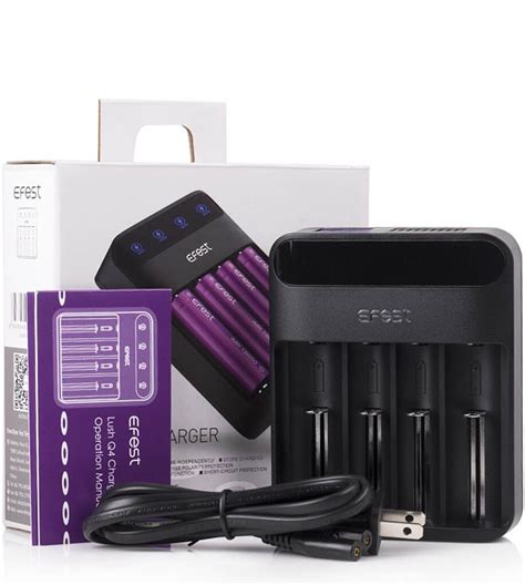 best 4 slot charger vape|Efest LUSH Q4 Intelligent LED 4.